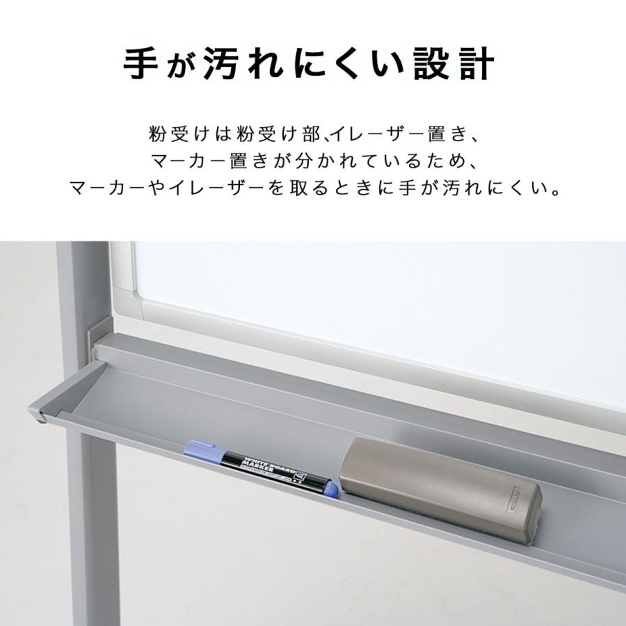 【ラクラク納品】コクヨ ホワイトボード BB-L900シリーズ BB-L934W 片面タイプ 無地 L字脚 幅120.5cm_4
