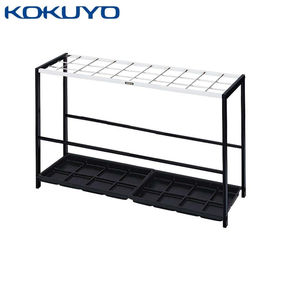 KOKUYO - 【ラクラク納品】 コクヨ 事務室付属品 傘立て US-30BK 枠組み手あい 30本用 スチール写真 幅83.5×奥ふかさ27.8珊 受付、応接家具-オフィス家具
