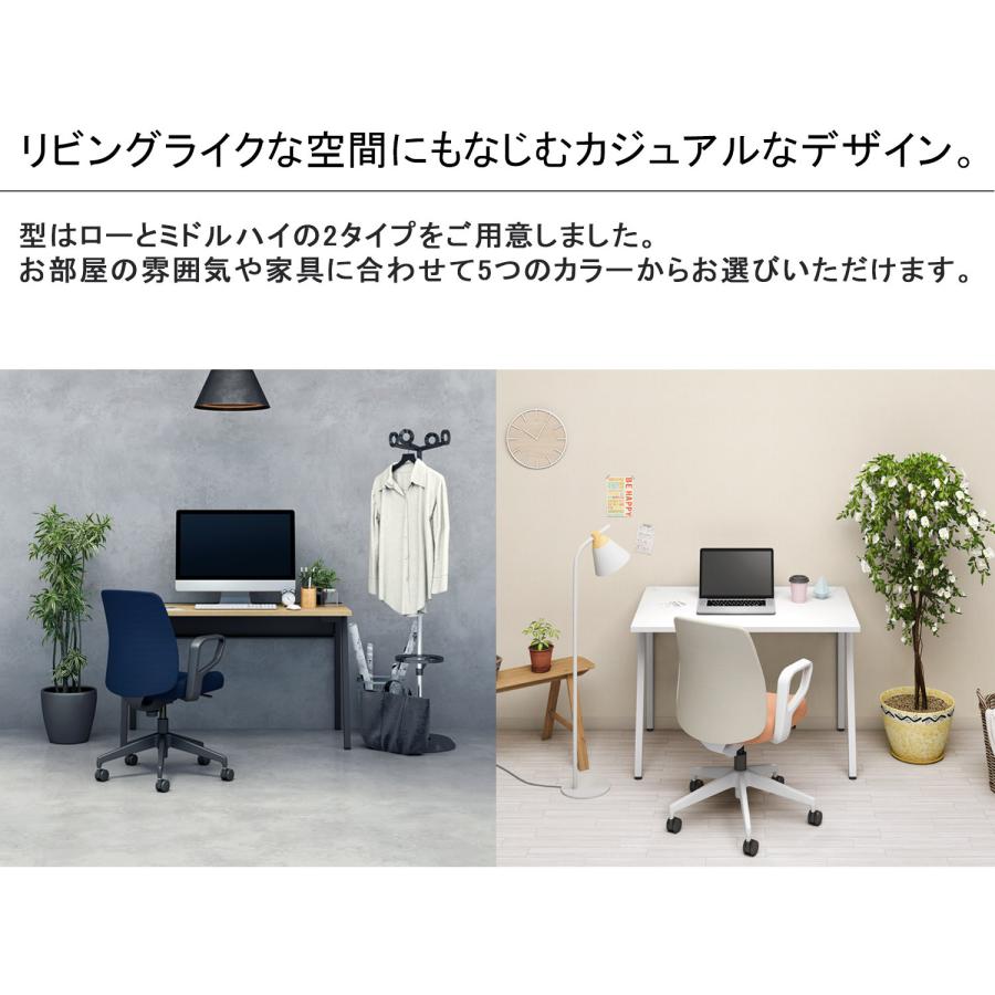【ラクラク納品】 コクヨ オフィスチェア OPTI オプティ C02-W102CU ロータイプ 本体ホワイトグレー ホワイトグレー樹脂脚 肘なし_9