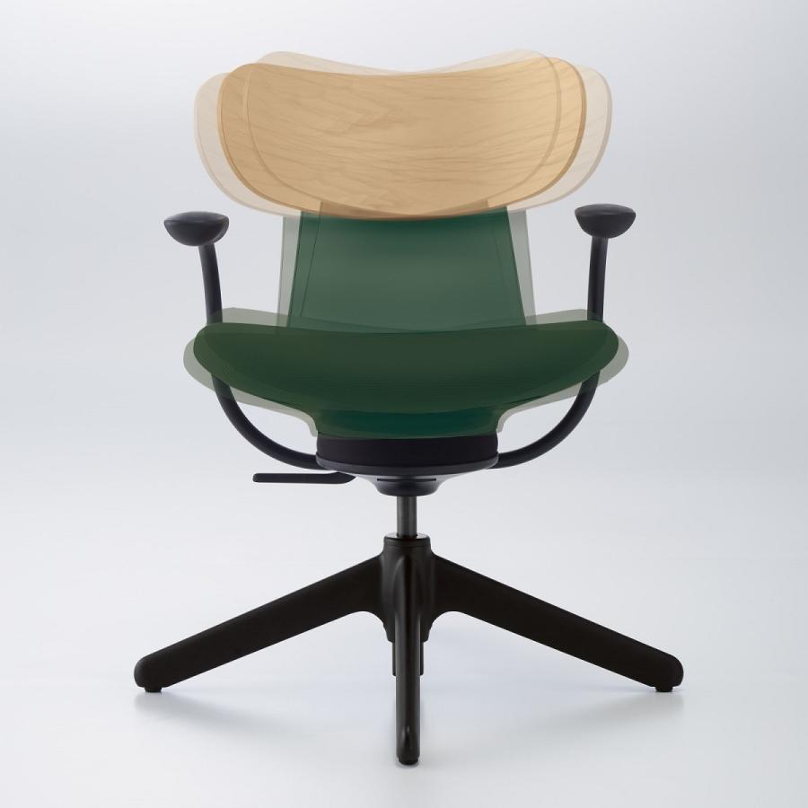 【ラクラク納品】 コクヨ デスクチェア 椅子 ingLIFE イングライフ C05-B11CC 背クッションタイプ 5本脚(キャスター) 固定肘 ブラック脚 布_11