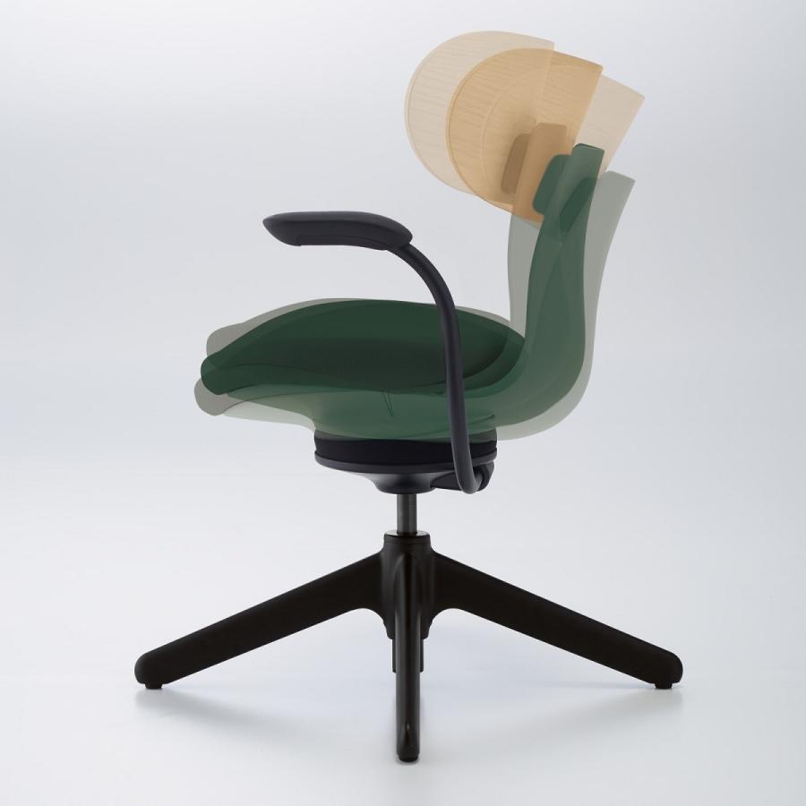 【ラクラク納品】 コクヨ デスクチェア 椅子 ingLIFE イングライフ C05-B11CC 背クッションタイプ 5本脚(キャスター) 固定肘 ブラック脚 布_12