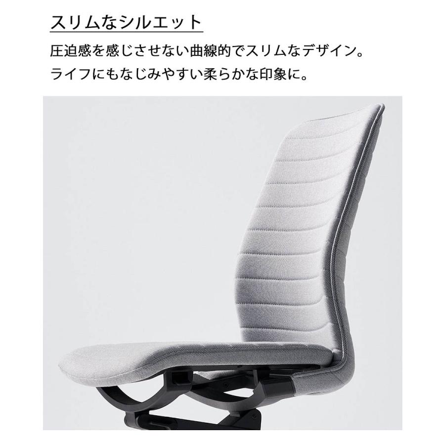 【ラクラク納品】コクヨ チェア FABREファブレ C01-B101PU-B プレーン プレミアムグレード張地 ブラックシェル ブラック脚 肘なし【受注生産品】_16