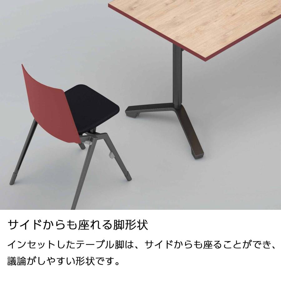 【ラクラク納品】 コクヨ ミーティングテーブル INITIA イニシア TIN-SK1209M 角型天板 昇降フラップテーブル メラミン天板 幅120×奥行90cm_8