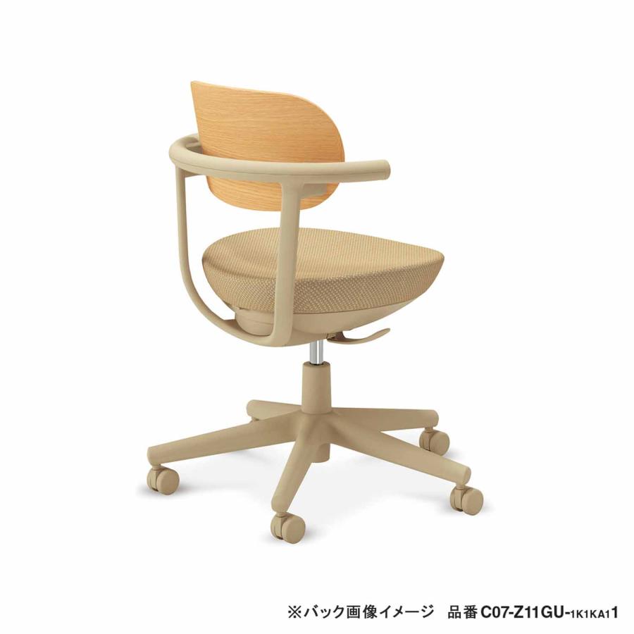 【ラクラク納品】コクヨ デスクチェア オフィスチェア pallo パロ C07-B11GU-BKE6A11 背合板タイプ スタンダード 本体ブラック ブラック脚_1