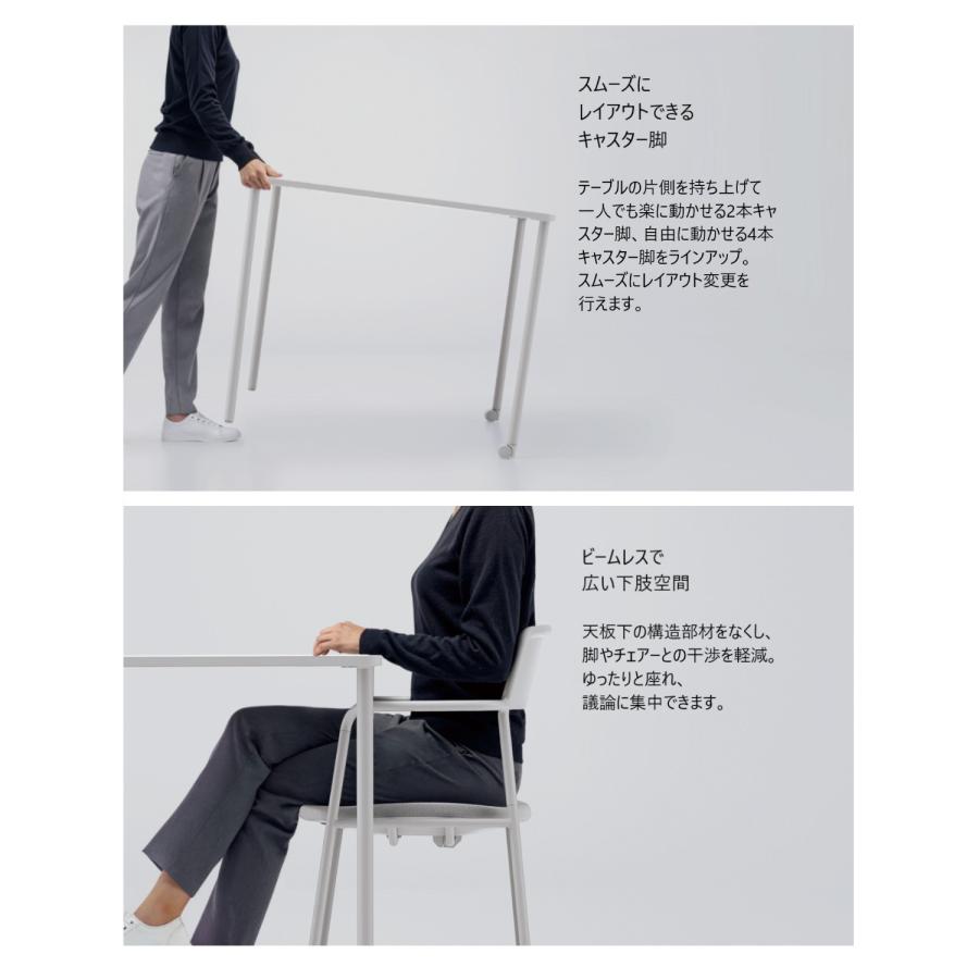 【ラクラク納品】コクヨ ミーティングテーブル Any Table エニー テーブル TAN-MK1809M1 角形 W180×D90×H72cm_9