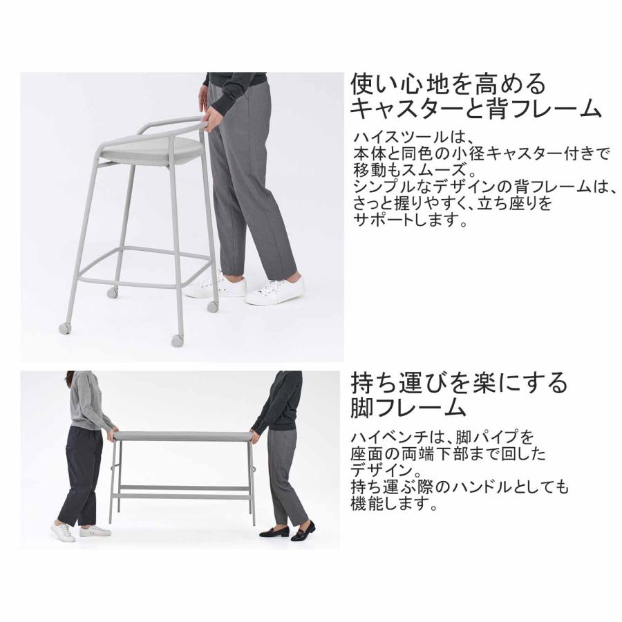 【ラクラク納品】コクヨ ミーティングチェア Any HighBench エニー ハイベンチ K01-Z182CZ 固定脚 背なし_10