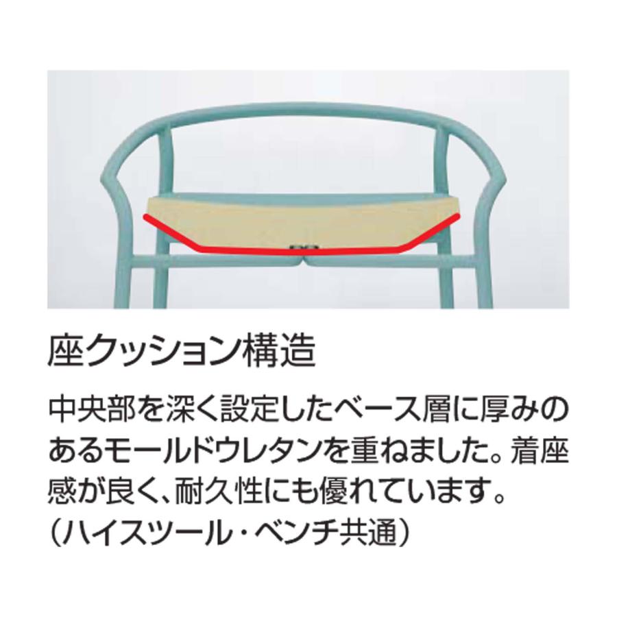 【ラクラク納品】コクヨ ミーティングチェア Any HighBench エニー ハイベンチ K01-Z182CZ 固定脚 背なし_11