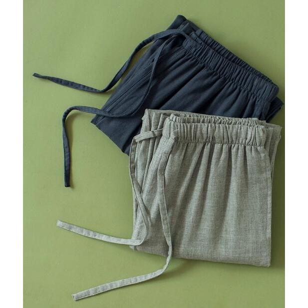 メンズ ルームパンツ ボトムス ダブルガーゼ 長ズボン コットン 無地 シンプル 入院 寝間着 春 夏 秋 ネイビー グレー 部屋着 春 夏 秋 ウエストゴム Kph055 岡村洋品店 通販 Yahoo ショッピング