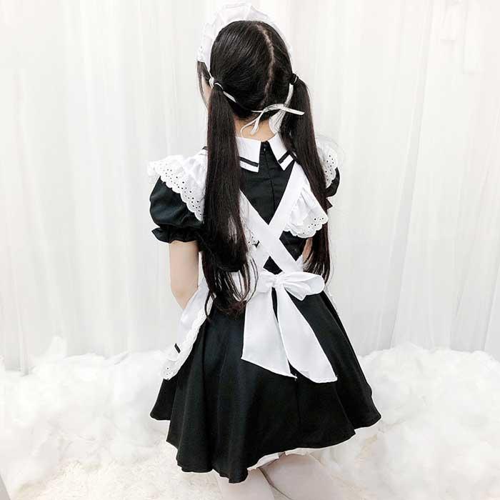 メイド服 レディース コスチューム レディースワンピース ドレスエプロン付き ゴスロリ 大人 お姫様 髪飾り付き リボン付き レース フリル かわいい Kpl262 岡村洋品店 通販 Yahoo ショッピング