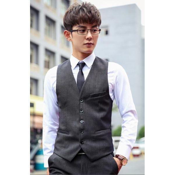 春夏スーツベスト男性ジレベストメンズビジネスオフィス通勤紳士チョッキリクルート フォーマルベスト礼服イベント結婚式発表会披露宴エリート前開きvネック無地 S766 岡村洋品店 通販 Yahoo ショッピング