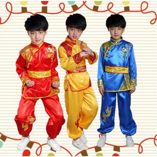 特価 中国風武術服 カンフー武術 上下二点セット 半袖 太極拳専用服