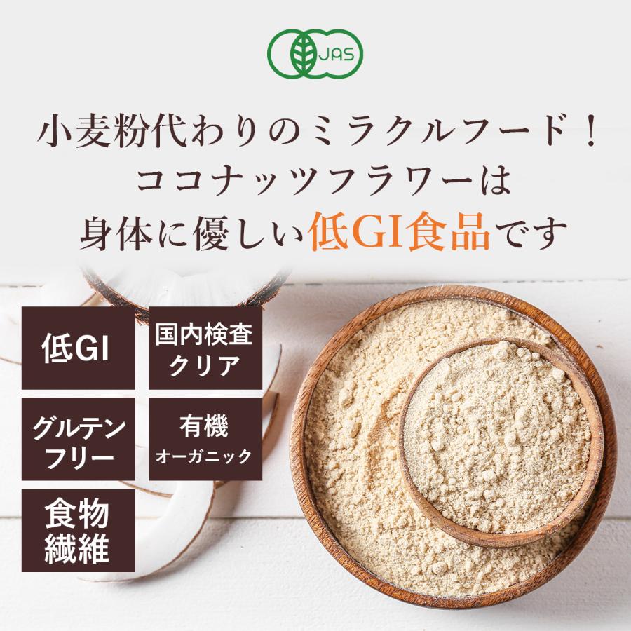 スリランカ産　有機オーガニックココナッツフラワー500g×12袋(1箱) 有機ココナッツフラワー ココナッツパウダー オーガニック 有機JAS認証