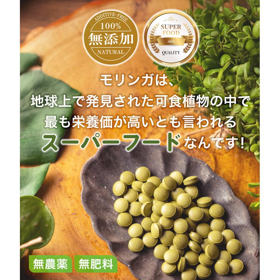 モリンガタブレット(200mgx300粒) 約1か月分 JAS認証 有機