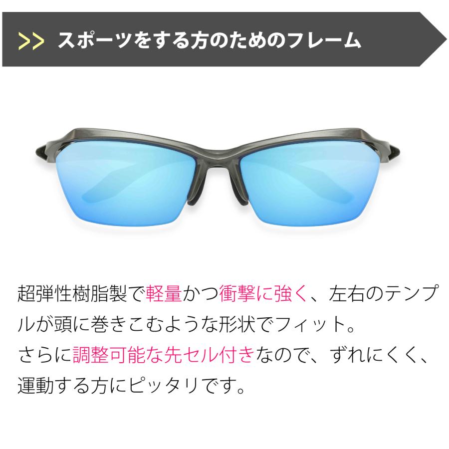 スポーツ メガネ サングラス カラーレンズ 度付き 度あり ATHLLY