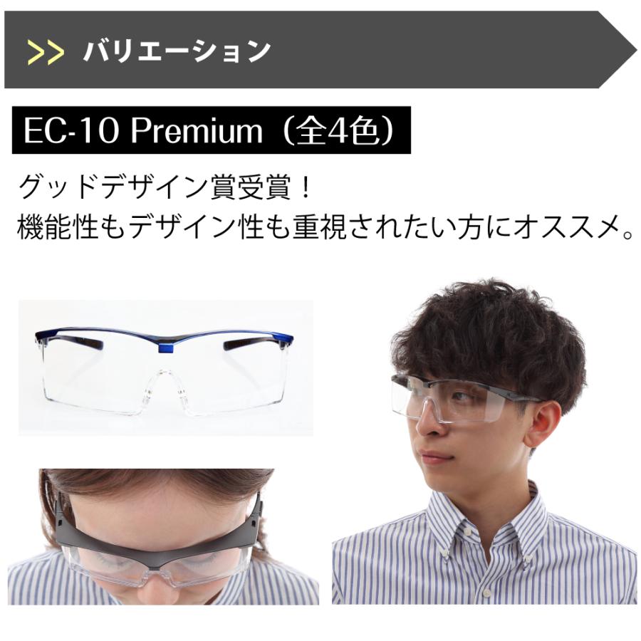 【福井大学医学部付属病院 共同研究品】医療用 ゴーグル メガネ アイケアグラス プレミアム オーバーグラス EC-10 EC-09 EC-08 飛沫 感染 予防 対策 防止花粉｜komachi0731｜09