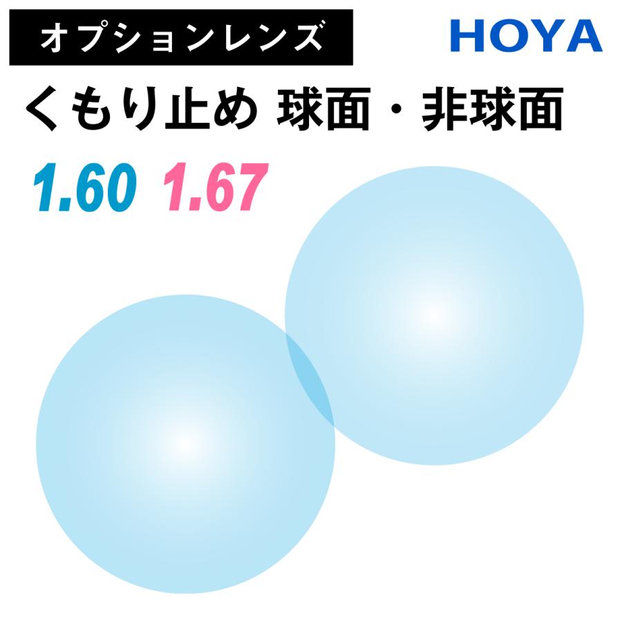 オプションレンズ】HOYA ホヤ くもり止め 防曇 薄型 超薄型 屈折率