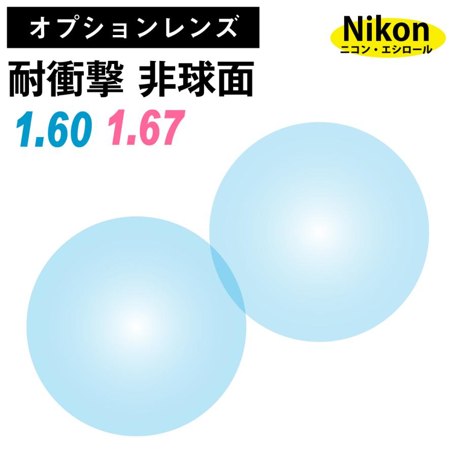 オプションレンズ】ニコン・エシロール 耐衝撃 薄型 超薄型 屈折率1.60
