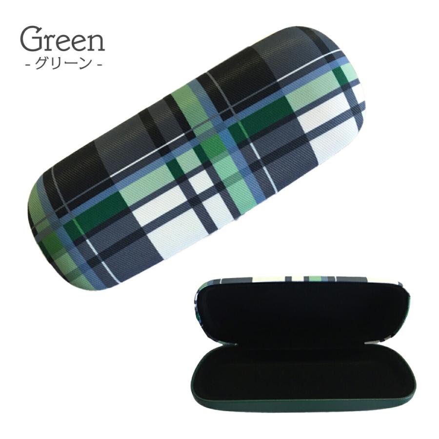 メガネケース メタルハード チェック柄 グラスケース 眼鏡入れ 眼鏡