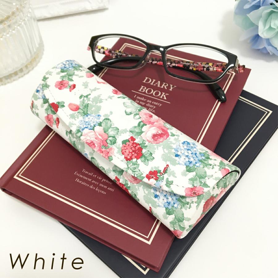 メガネケース 花柄 薔薇柄 バラ柄 マグネット 磁石 めがねケース 眼鏡