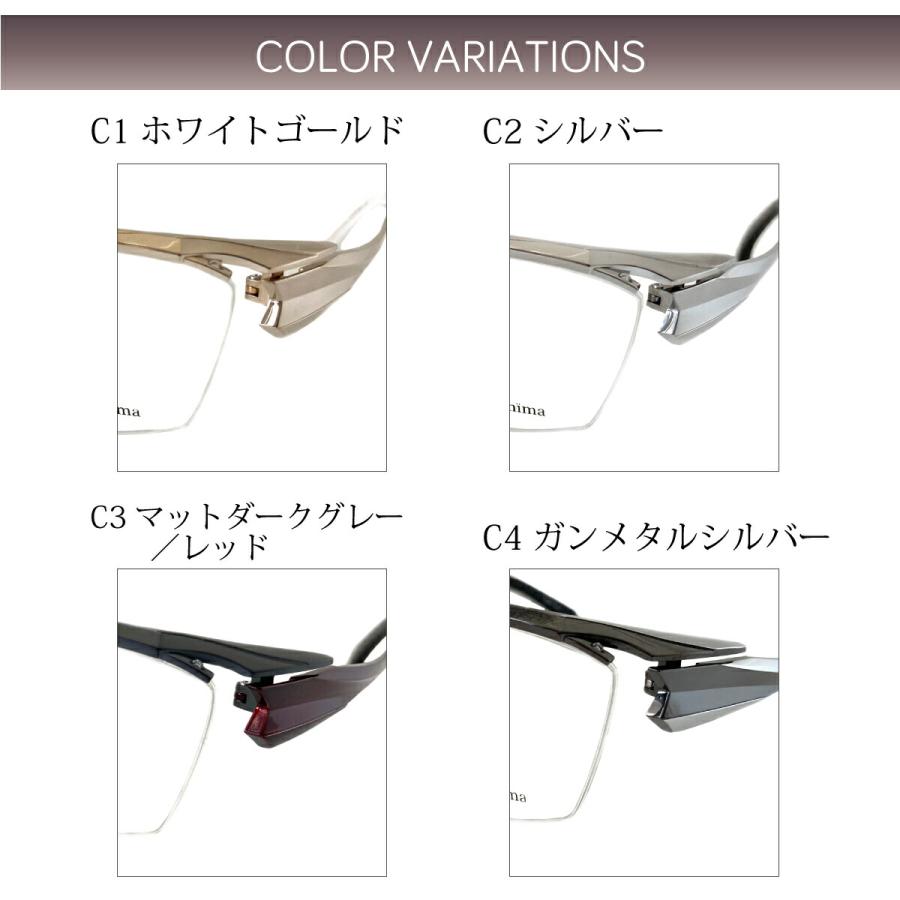 ★マサキマツシマ MF-1156 ハーフリム　度入メガネ Masaki Matsushima マサキマツシマ MF-1278 度付き メガネ