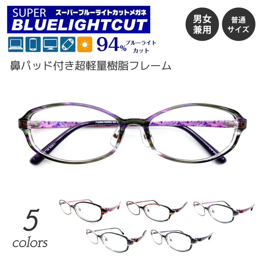ブルーライトカット メガネ 94%カット スーパーブルーライトカット 