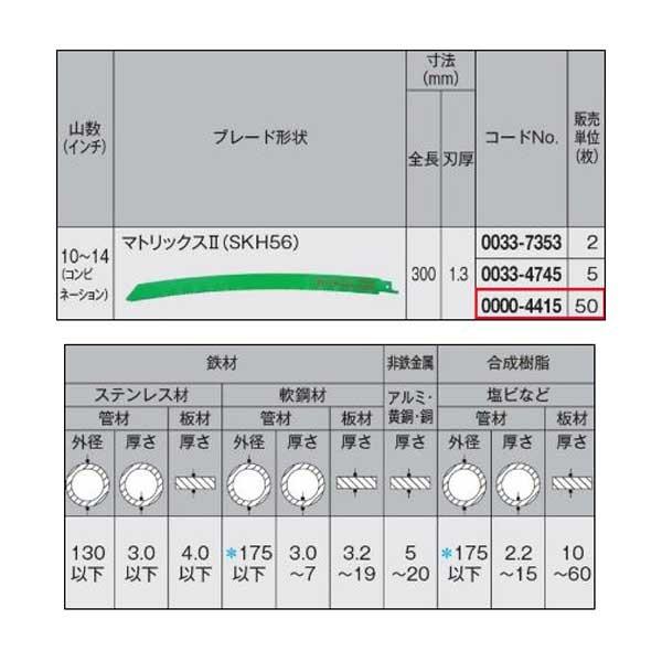 セーバーソー ブレード 湾曲タイプ No254CW 【20X】 50枚入 0000-4415