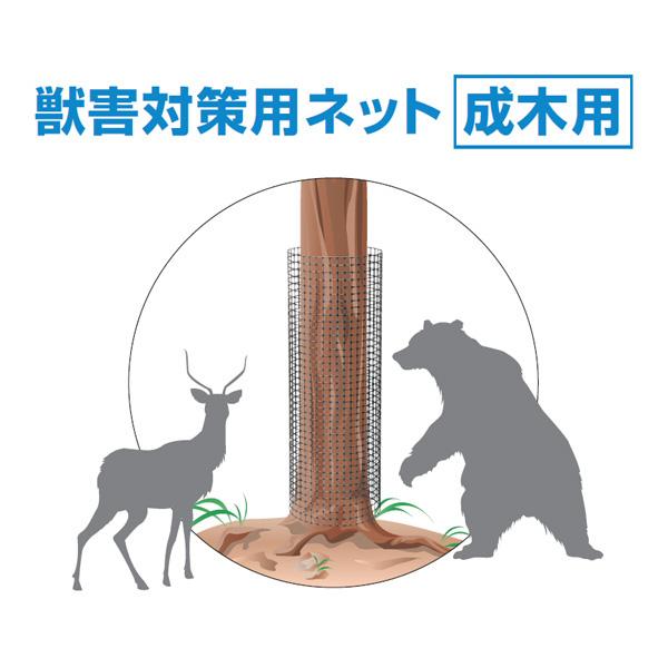 ミキガード 獣害対策用 成木用 MS-3 目合 20×21 巾200cm 長さ50mの画像