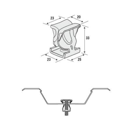 クイックハンガーii スーパーeデッキ用 吊元金具 3分用 500個単位 サワタ 63008 500 396 あかばね金物 通販 Yahoo ショッピング