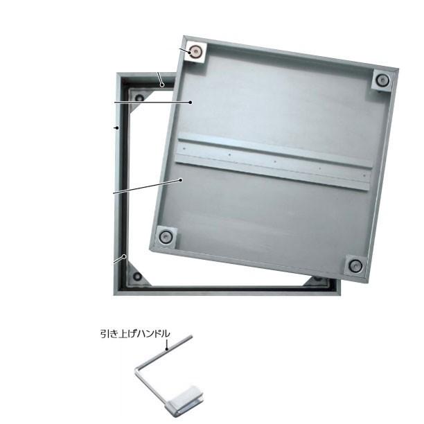 ダイケン アンダーハッチ 防水 床点検口 FSMPD60H 600 ステン 下部止水式 モルタル専用 ハンドル付
