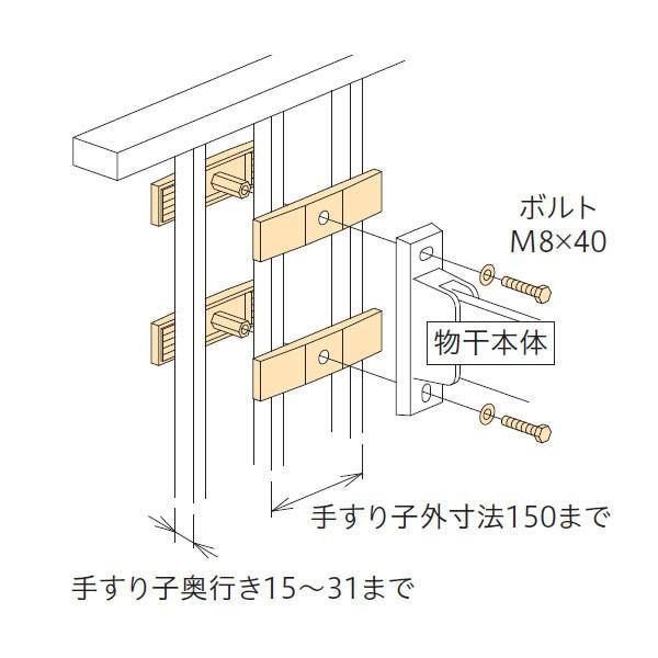 Hc型ホスクリーン取付金具 手すり格子取付け用 ダークブロンズ Hp 4 Db Hc 1 297 あかばね金物 通販 Yahoo ショッピング