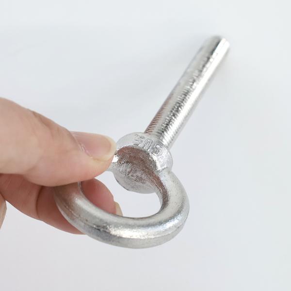 片手懸垂マスター　アイボルトなし　ロープ穴１３ミリ　センター穴１０ミリ　送料込み つば付ロングアイボルト M10 首下80mm ステンレス 水本 LTF-10M