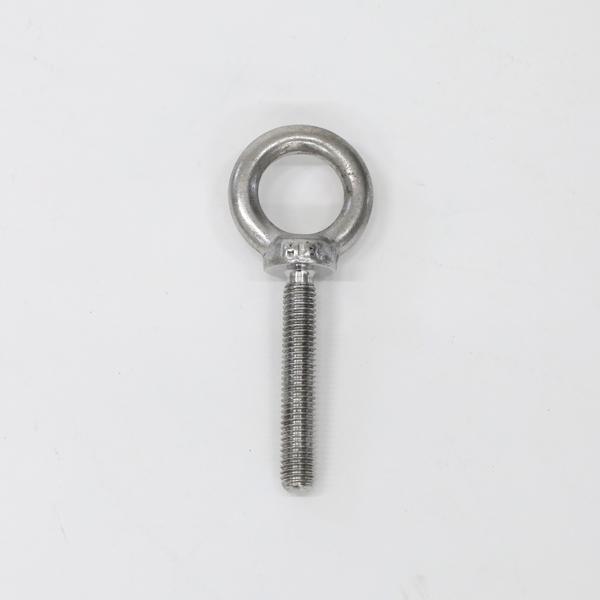 片手懸垂マスター　アイボルトなし　ロープ穴１３ミリ　センター穴１０ミリ　送料込み つば付ロングアイボルト M10 首下80mm ステンレス 水本 LTF-10M