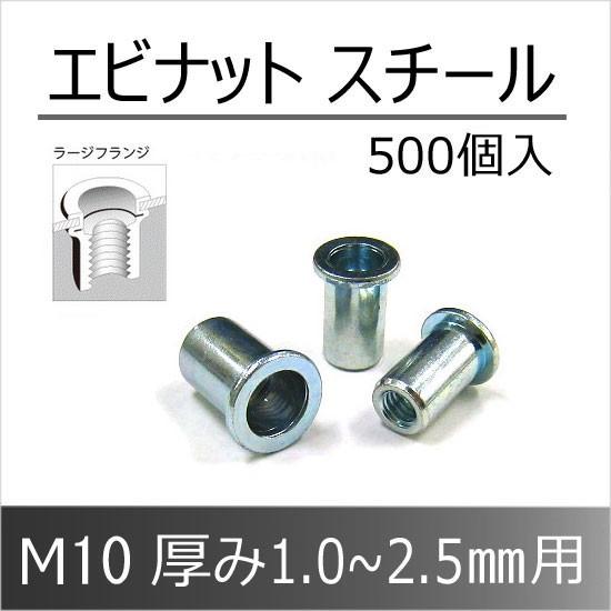 エビナット スチール Dタイプ M10 500個 NSD1025M ロブテックス｜komaki5kin｜03