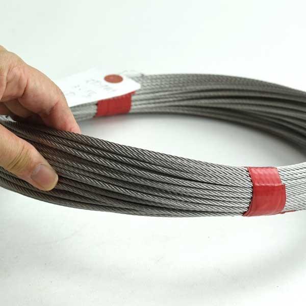 ステンレスワイヤーロープ 3mm 50M SUS304 構成7×19 : あかばね ステンレスワイヤーロープ 3mm 50M SUS304 構成7×19 : あかばね