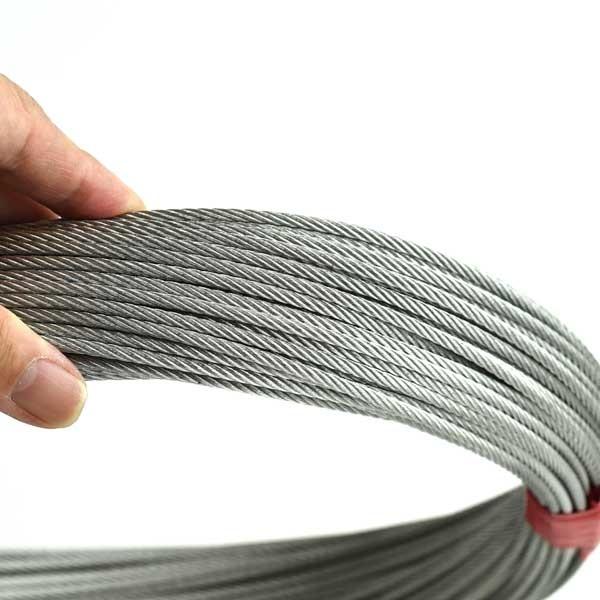 ステンレスワイヤーロープ 3mm 50M SUS304 構成7×19 : あかばね ステンレスワイヤーロープ 3mm 50M SUS304 構成7×19 : あかばね