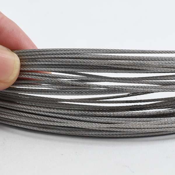 ワイヤーロープ 1mm 30M ステンレス構成7×7 : あかばね金物 ワイヤーロープ 1mm 30M ステンレス構成7×7 : あかばね金物