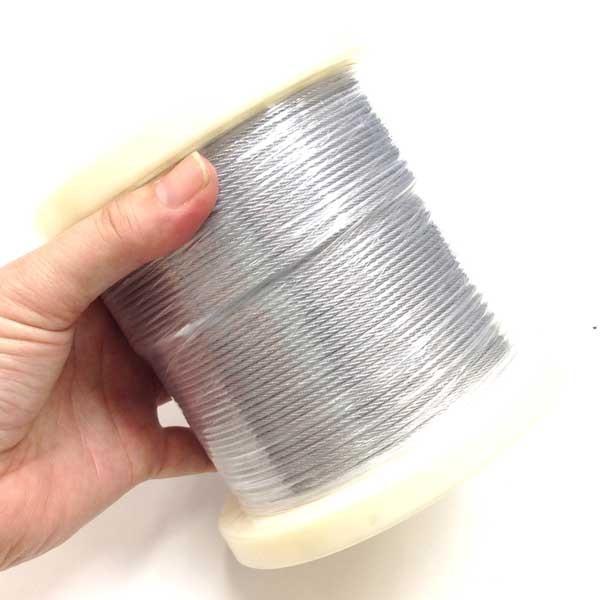 新陽ロープ株式会社 工具 ステンレスロープ  2mm×2m7×7 SUS304 楽天市場】ステンレスワイヤー ロープ 2mm 100メートル巻 構成7×7