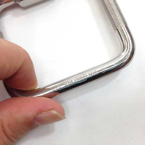水本機械製作所 VH-8 四角リングキャッチ ステンレス 太さ8mm 内長61mm