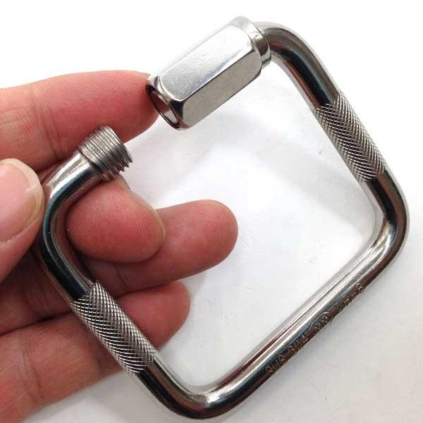 水本機械製作所 VH-8 四角リングキャッチ ステンレス 太さ8mm 内長61mm