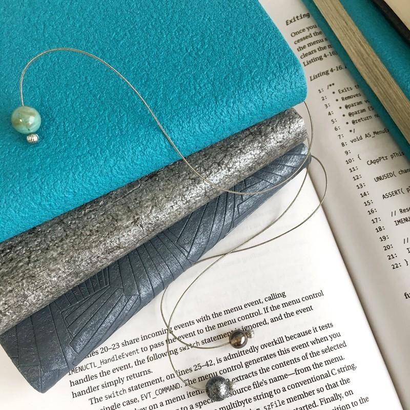 文庫〜A5判 サイズ豊富 :) ターコイズブックカバー　TURQUOISE BOOKCOVER　文庫本/新書判/四六判/B6判/A5判/手帳/オーダーサイズ　ハンドメイド |  | 03