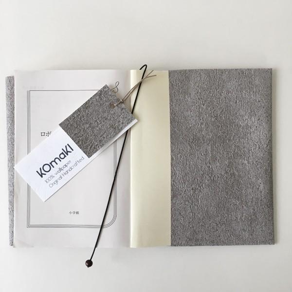 文庫〜A5判 サイズ豊富 :) コンクリートブックカバー　BOOK COVER CONCRETE　文庫本/新書判/四六判/B6判/A5判/手帳/オーダーサイズ　ハンドメイド |  | 03