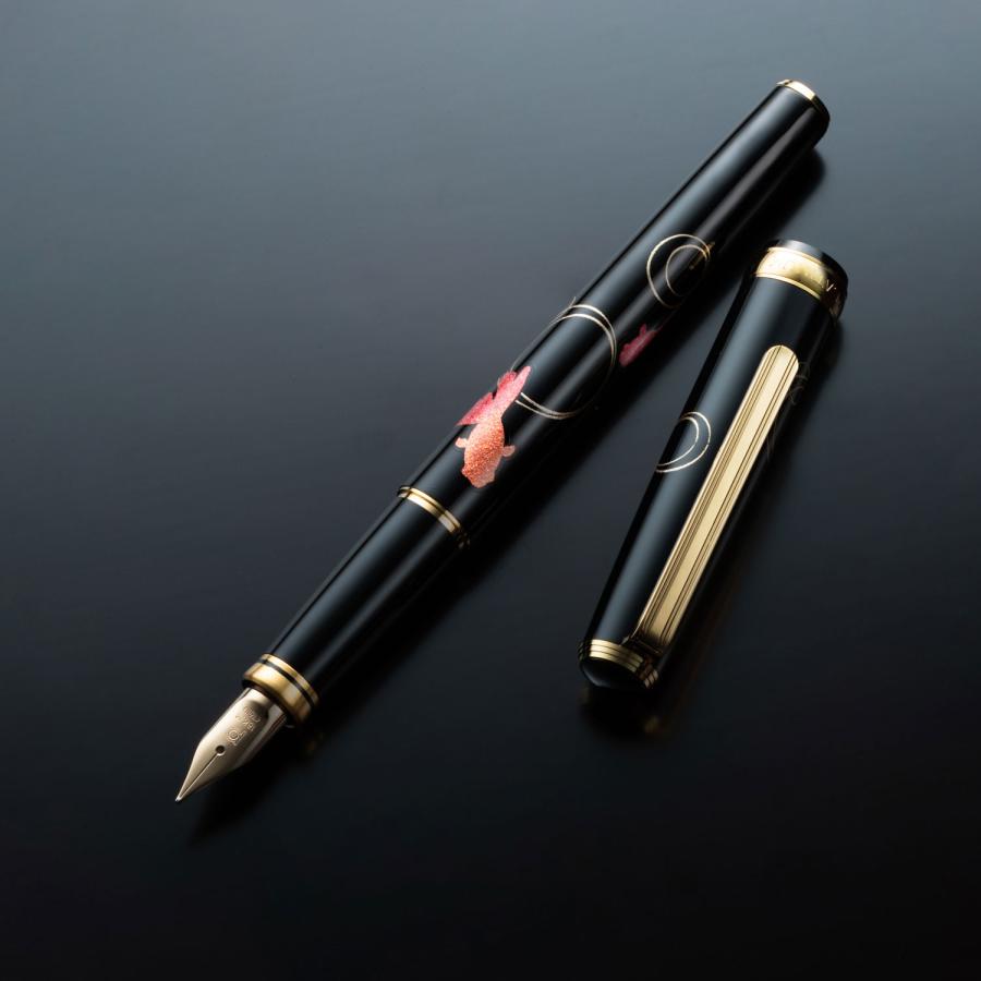 プラチナ万年筆 (取り寄せ品)PLATINUM 美巧 金沢箔 金魚 #24 キンギョ 