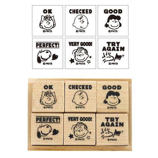 SNOOPY（スヌーピー） こどものかお 6Pスタンプセット ピーナッツ 評価