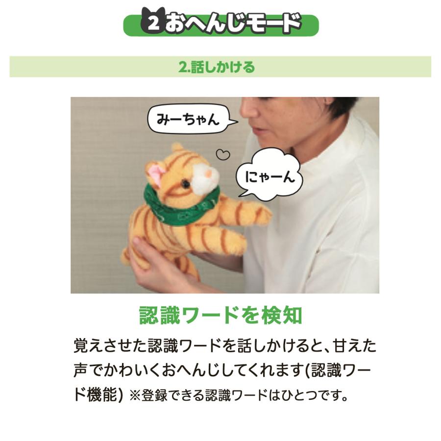 アーテック Artec 音声認識ぬいぐるみ よんで! だっこして! おへんじアニマル2 猫_6