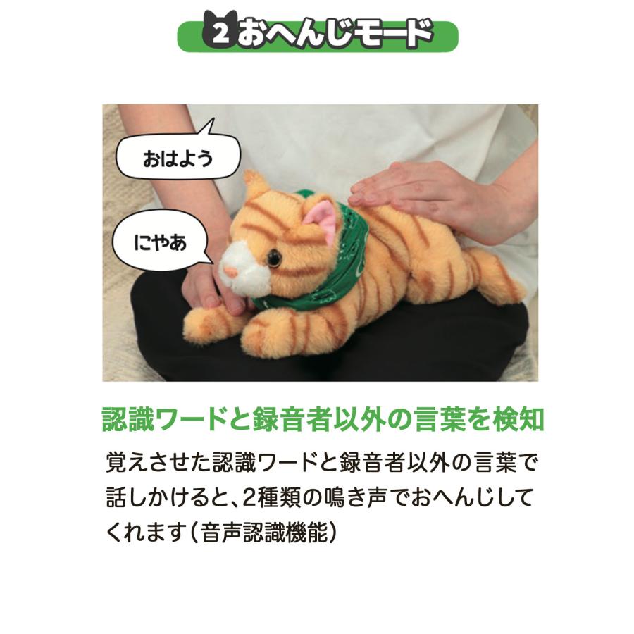 アーテック Artec 音声認識ぬいぐるみ よんで! だっこして! おへんじアニマル2 猫_7