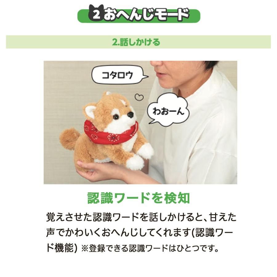 アーテック Artec 音声認識ぬいぐるみ よんで! だっこして! おへんじアニマル2 柴犬_6