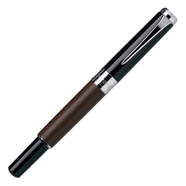 (取り寄せ品)呉竹 Kuretake くれ竹万年毛筆 スターリーナイト 本革 茶