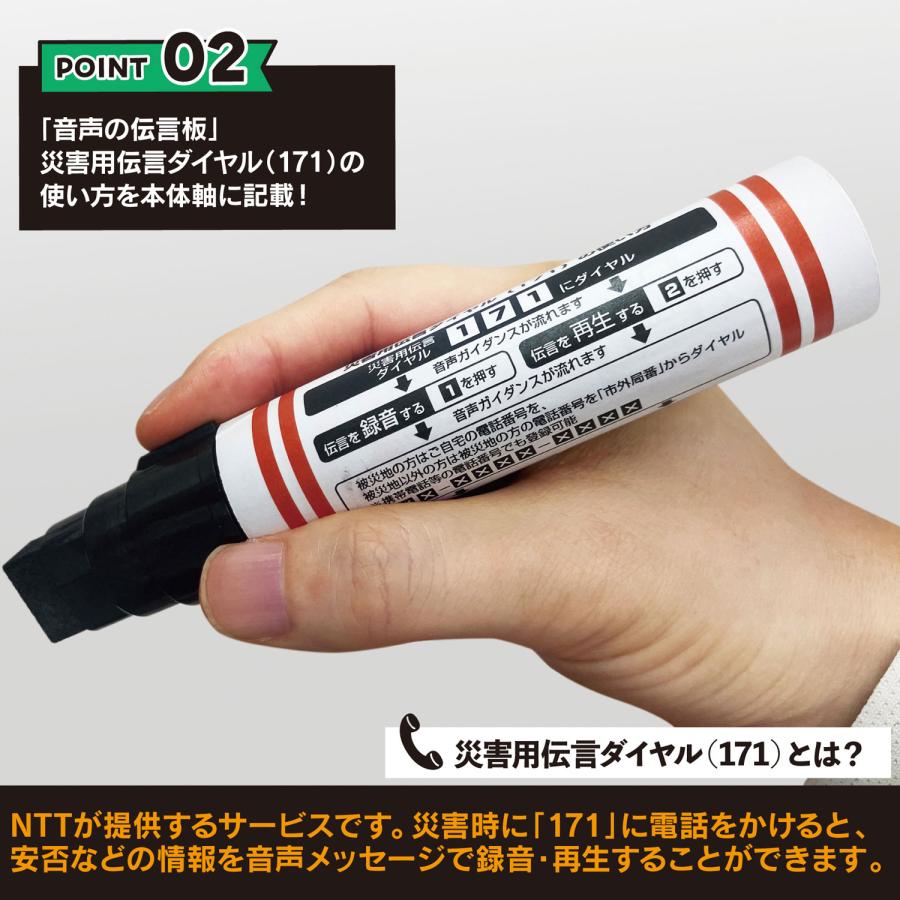 5日は最大P16％ 寺西化学工業 マジックインキ 災害時用マーカー 極太・中字 黒 2本パック MSGC-T1-2P 極太・中字2本パック |  | 03