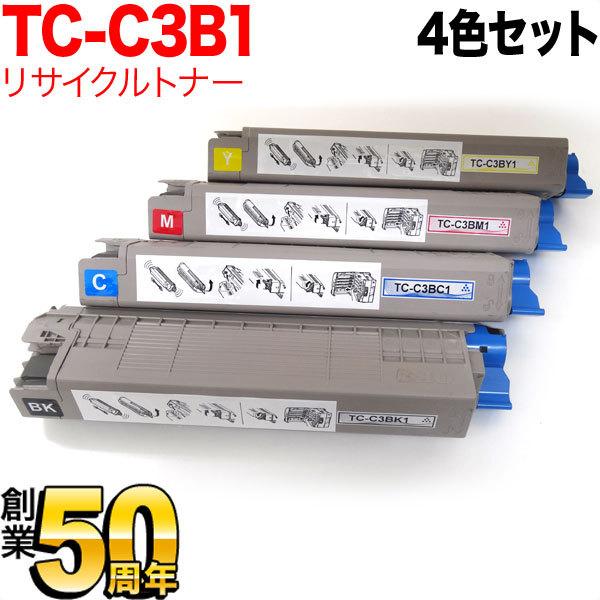 最大P19％★爆買WEEK 沖電気用 TC-C3B1 リサイクルトナー 4色セット C824dn C835dnw C835dnwt C844dnw