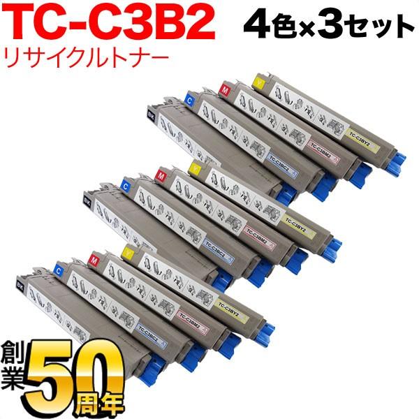 沖電気用 TC-C3B2 リサイクルトナー 大容量 4色×3セット C835dnw C835dnwt C844dnw｜komamono